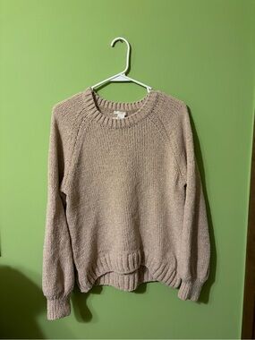 H&M Neutral Taupe Crewneck Sweater